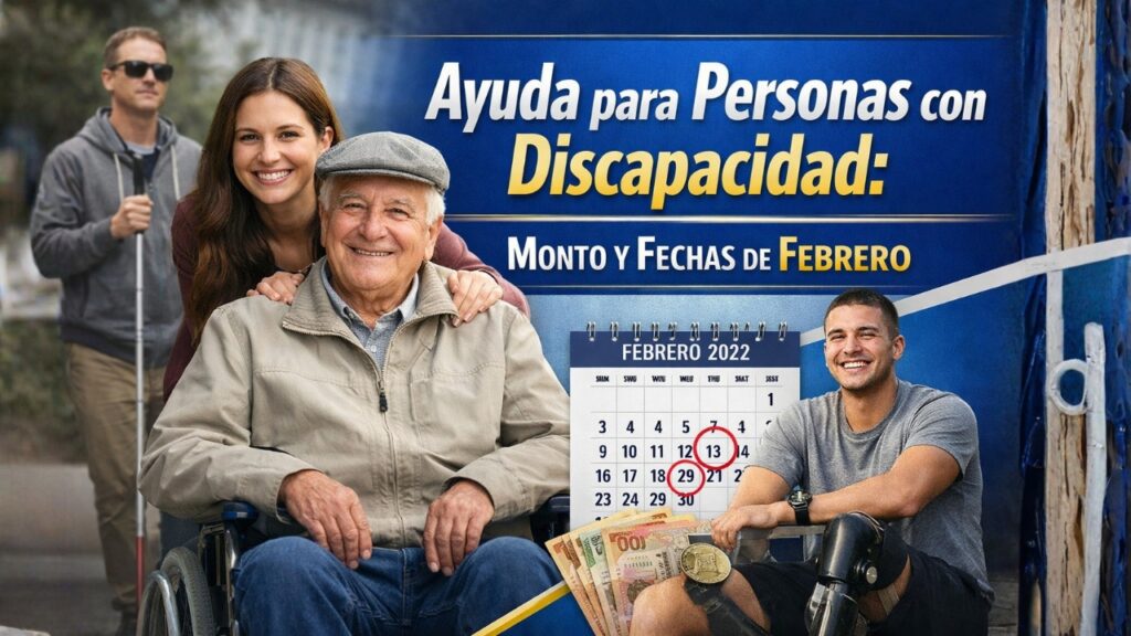 Ayuda para Personas con Discapacidad: Monto y fechas de febrero