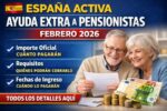 España activa ayuda extra a pensionistas febrero 2026: importe oficial, requisitos y fechas de ingreso