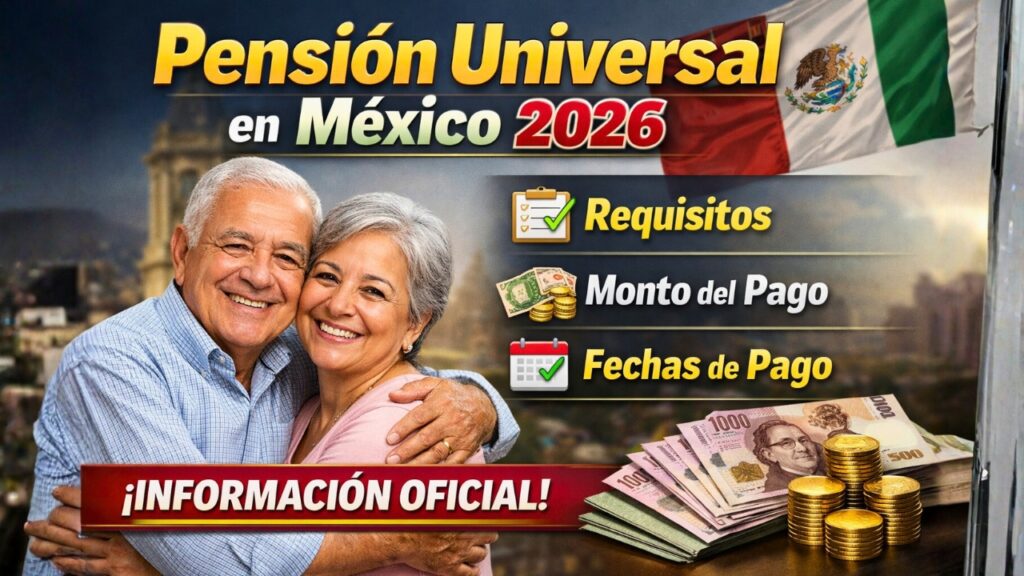 Pensión Universal en México 2026: requisitos, monto y fechas de pago oficiales
