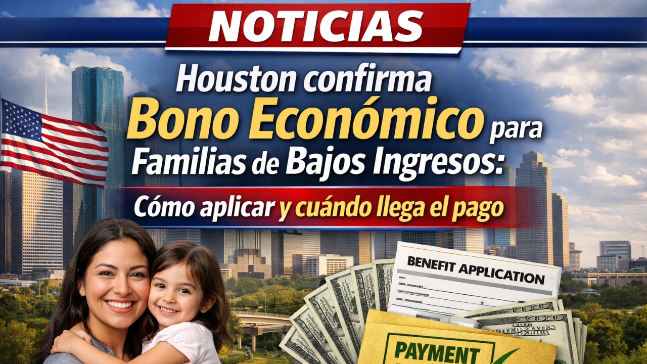 Houston confirma bono económico para familias de bajos ingresos: cómo aplicar y cuándo llega el pago